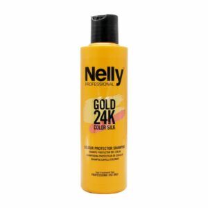 شامپو مناسب موهای رنگ شده سری گلد نلی مدل Gold 24K Color Silk حجم ۳۰۰ میلی لیتر