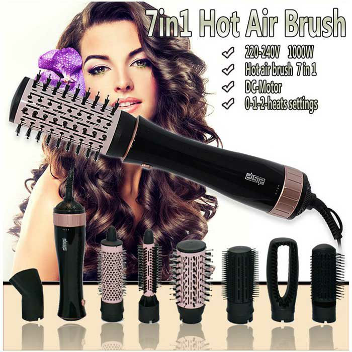 سشوار چرخشی دی اس پی ۷ کاره حرفه‌ای مدل E50020