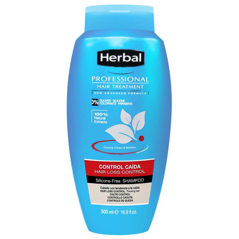 شامپو ضد ریزش مو هربال مدل Hair Loss Control حجم ۵۰۰ میلی‌ لیتر