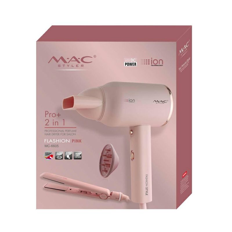 سشوار حرفه‌ای مک استایلر مدل MC-6605 به‌همراه اتو مو با 24 ماه ضمانت - تصویر 7