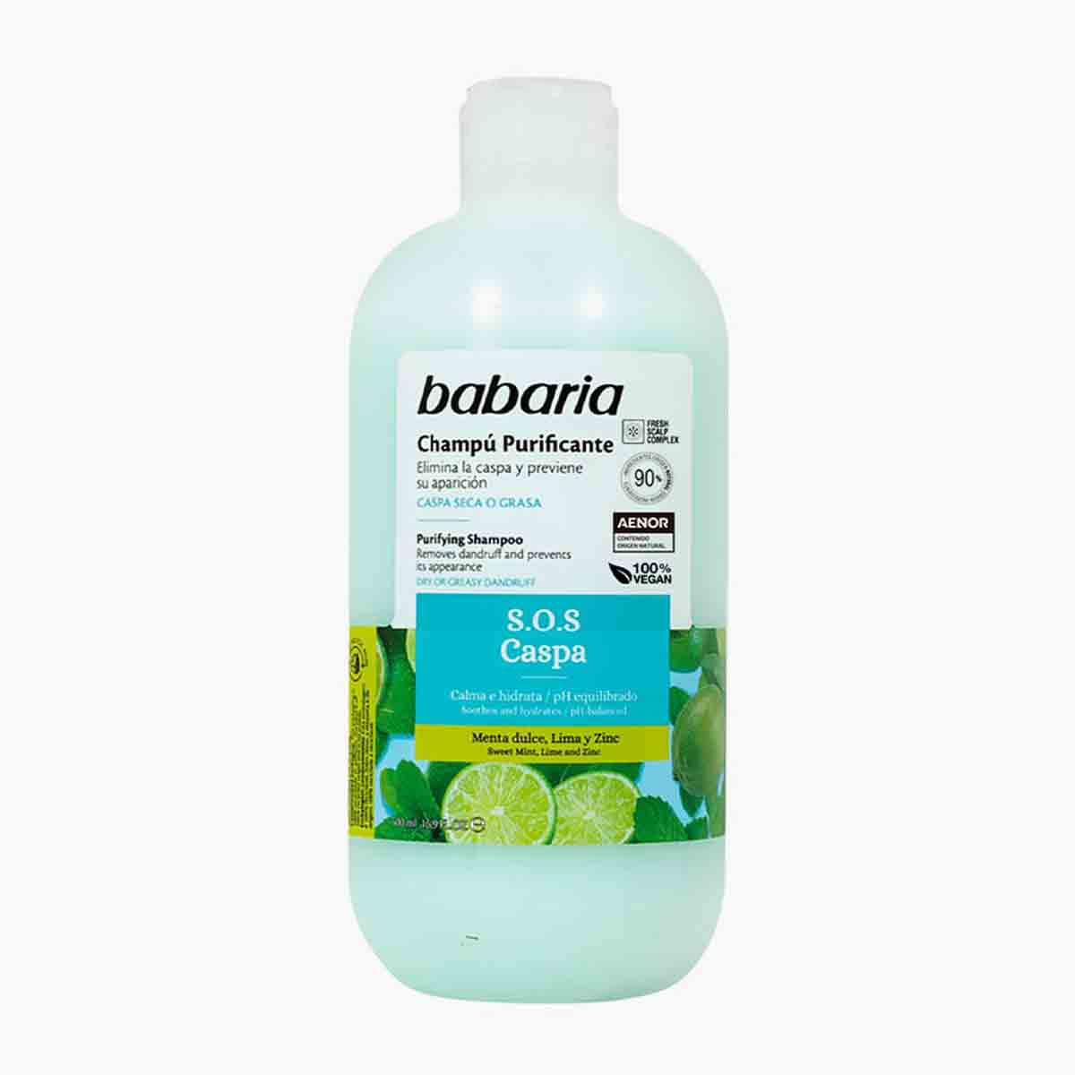 شامپو ضد شوره مو باباریا مدل S.O.S CASPA حجم 450 میلی لیتر