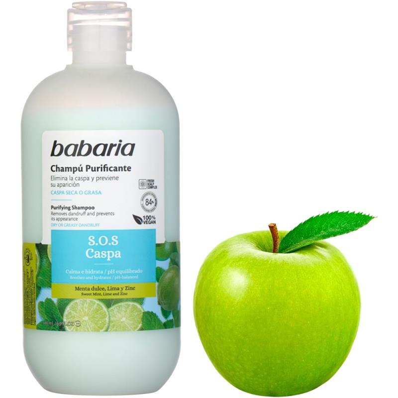 شامپو ضد شوره مو باباریا مدل S.O.S CASPA حجم 450 میلی لیتر