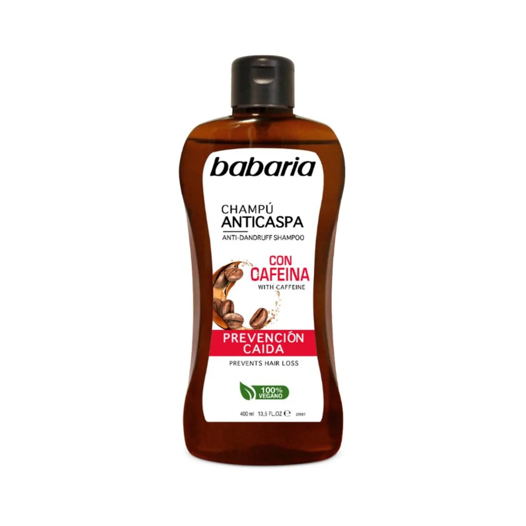 شامپو ضد شوره باباریا مدل Con Cafeina حجم ۴۰۰ میلی‌ لیتر