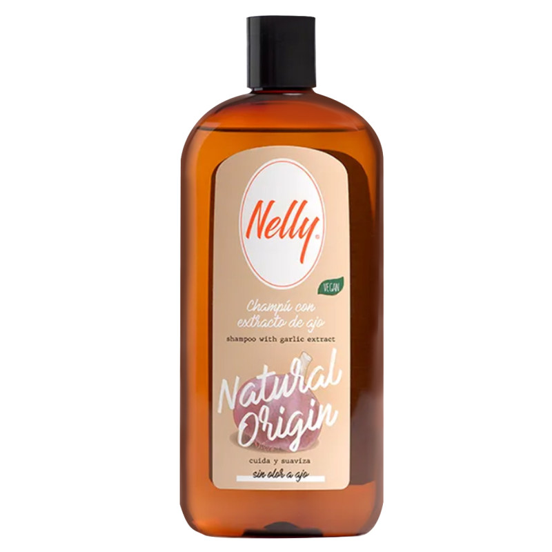 شامپو نلی سری Natural Origen مدل Garlic حجم 400 میلی لیتر