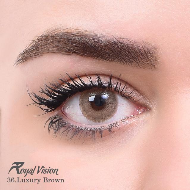 لنز چشم رویال ویژن شماره 36 با رنگ Luxury Brown