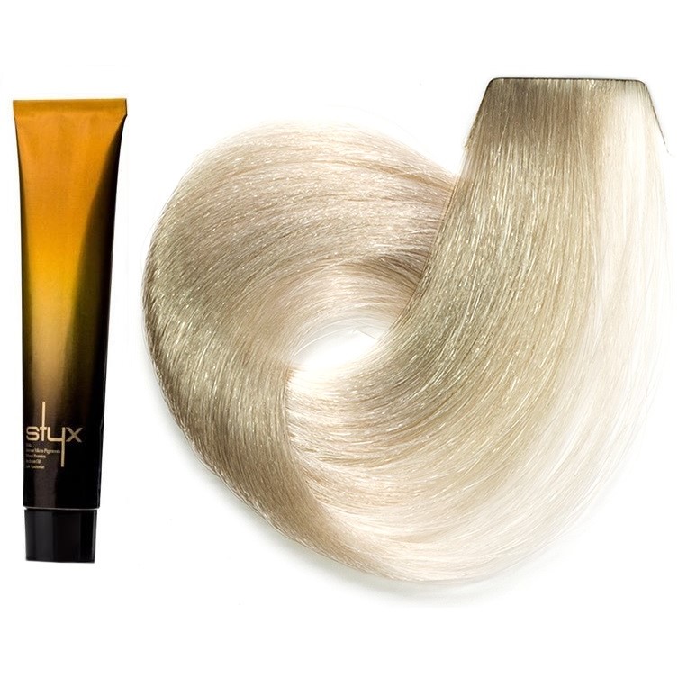 رنگ مو استایکس شماره 11.01 سری فوق روشن رنگ بلوند نقره‌ای یخی بسیار روشن