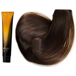 رنگ مو استایکس شماره 7.38 سری گردویی رنگ بلوند گردویی متوسط