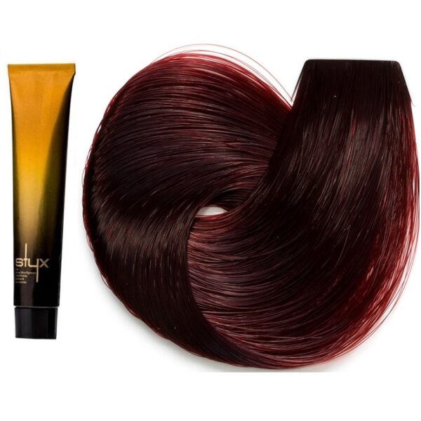 رنگ مو استایکس شماره 5.64 سری قرمز و شرابی رنگ شرابی تیره