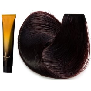 رنگ مو استایکس شماره 4.56 سری قرمز و شرابی رنگ قهوه‌ای ماهاگونی متوسط