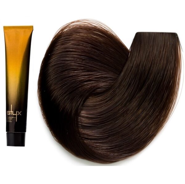 رنگ مو استایکس شماره 5.35 سری تنباکویی رنگ قهوه‌ای تنباکویی روشن