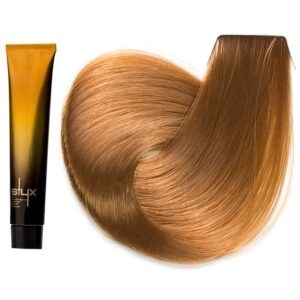 رنگ مو استایکس شماره 9.03 سری طبیعی گرم رنگ بلوند طبیعی گرم بسیار روشن
