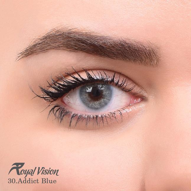 لنز چشم رویال ویژن شماره 30 با رنگ Addict Blue