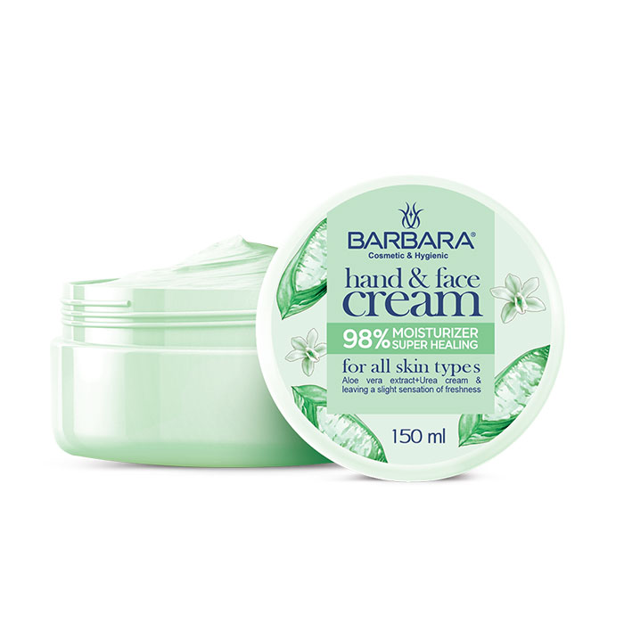 کرم نرم کننده و مرطوب کننده باربارا مدل آلوئه ورا و اوره حجم ۱۵۰ میلی لیتر