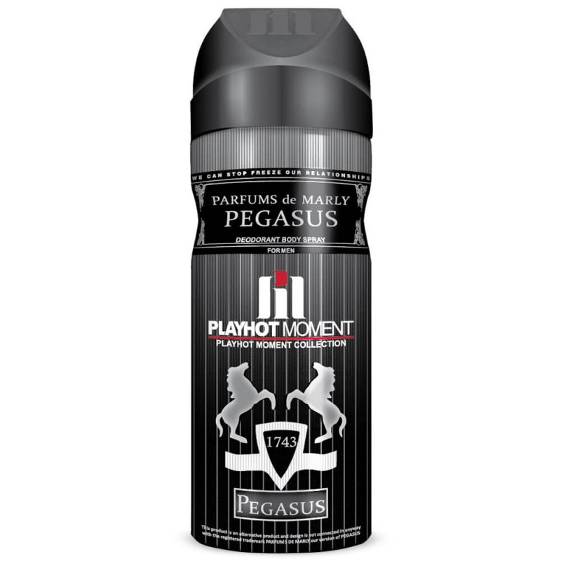 اسپری خوشبو کننده بدن مردانه پلی هات مومنت مدل Parfums De Marly Pegasus حجم 200 میلی لیتر