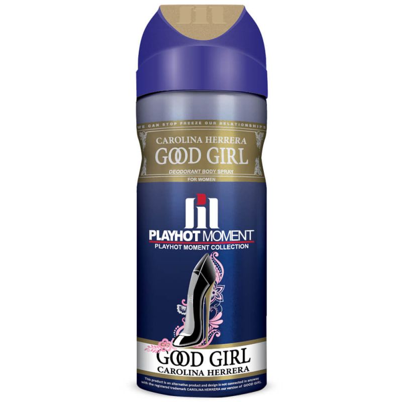اسپری خوشبو کننده بدن زنانه پلی هات مومنت مدل Carolina Herrera Good Girl حجم 200 میلی لیتر