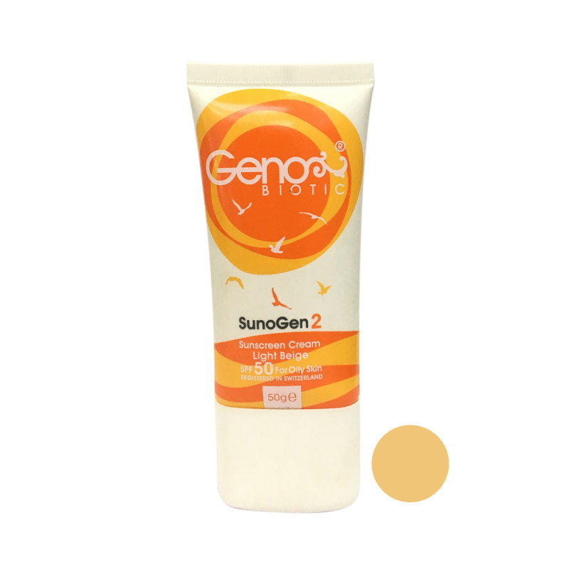 کرم ضد آفتاب ژنوبایوتیک SPF50 مدل Sunogen2 حجم 50 میلی لیتر کرم ضد آفتاب ژنوبایوتیک SPF50 مدل Sunogen2 حجم 50 میلی لیتر
