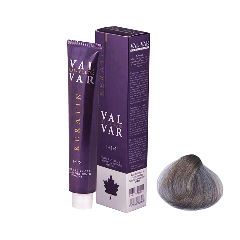 رنگ موی وال‌وار شماره A7 سری خاکستری رنگ بلوند خاکستری روشن