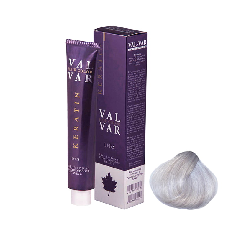 رنگ موی وال‌وار شماره A10 سری خاکستری رنگ بلوند خاکستری خیلی خیلی روشن