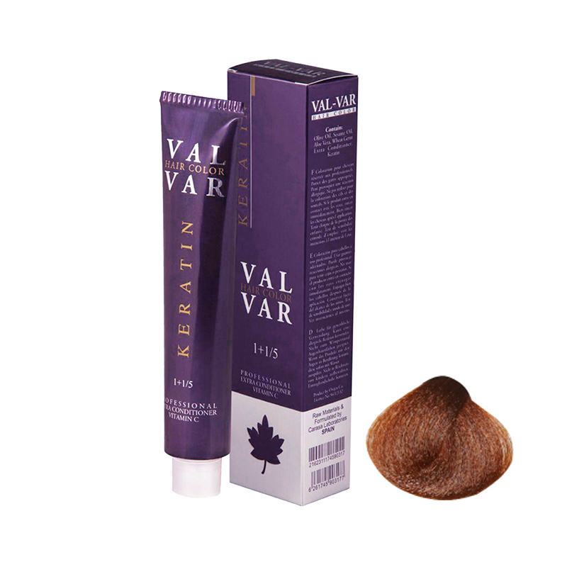 رنگ موی والوار شماره 6.44 سری مسی رنگ بلوند مسی تیره