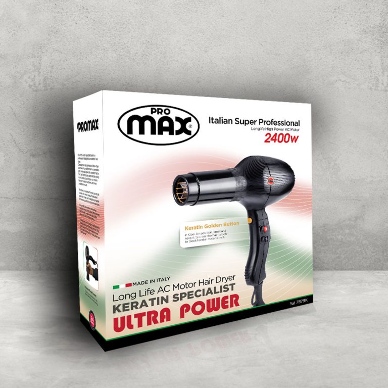 سشوار حرفهای پرومکس 2400 وات مدل 7878K