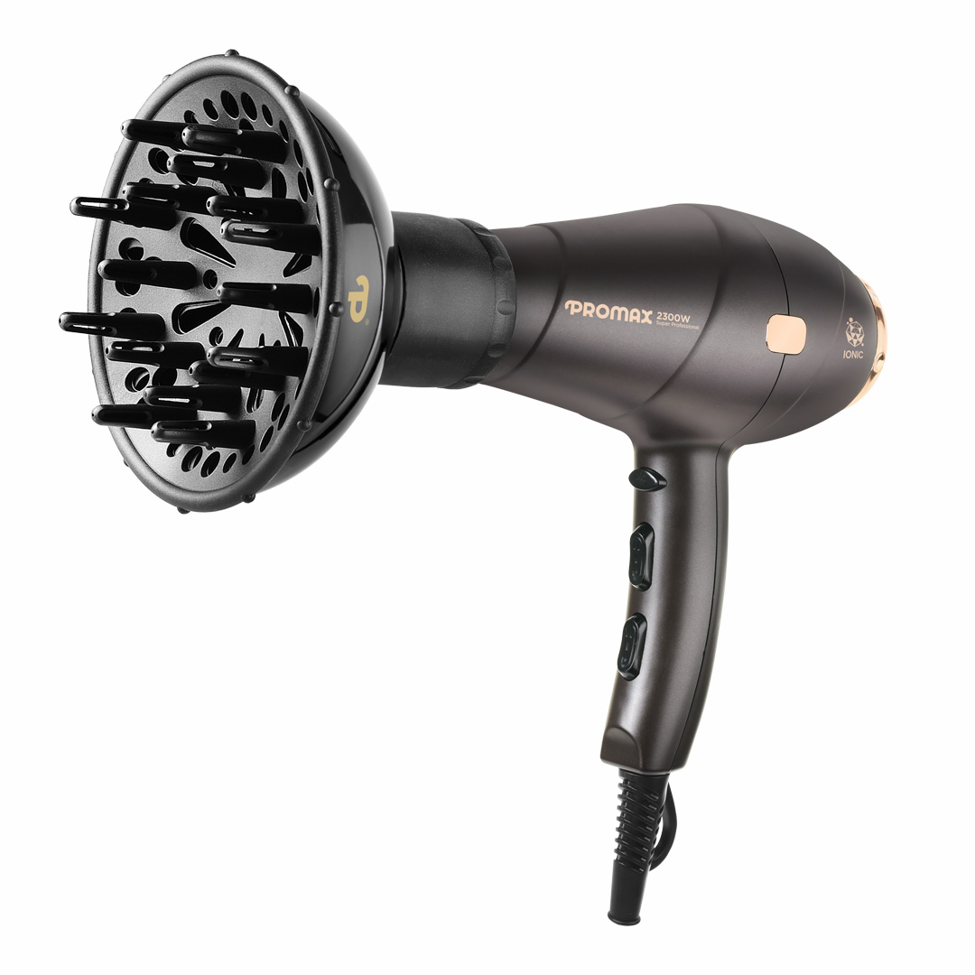 سشوار حرفه‌‌ای پرومکس 2300 وات مدل 7415D همراه با دیسپانسر