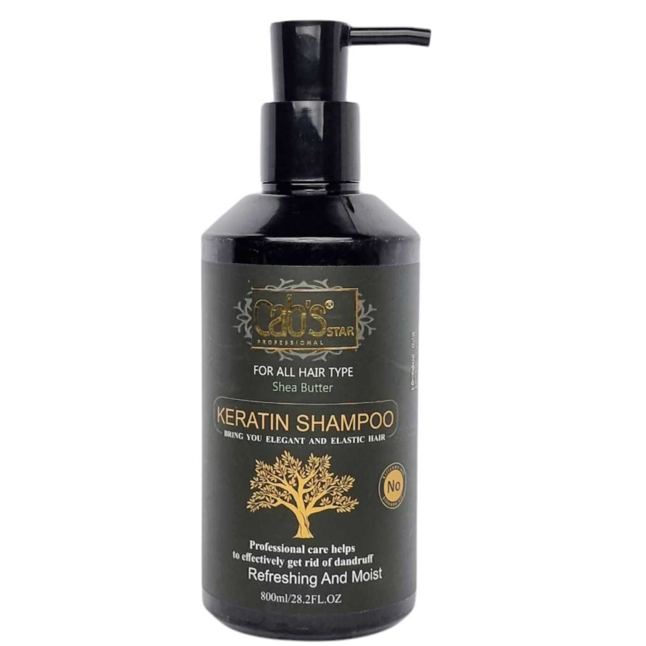 شامپو Cabs Star مدل Keratin حجم ۸۰۰ میلی‌ لیتر