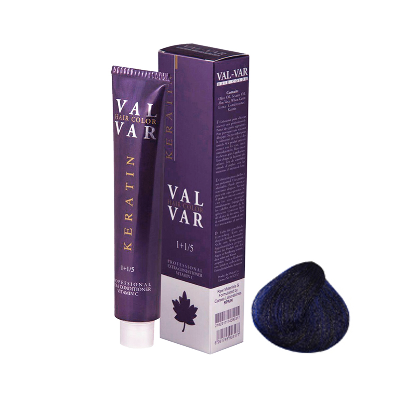 واریاسیون موی والوار شماره E14 رنگ آبی