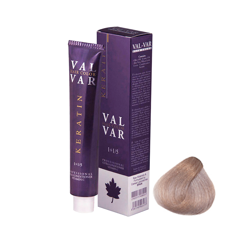 واریاسیون موی والوار شماره E13 رنگ نقرهای