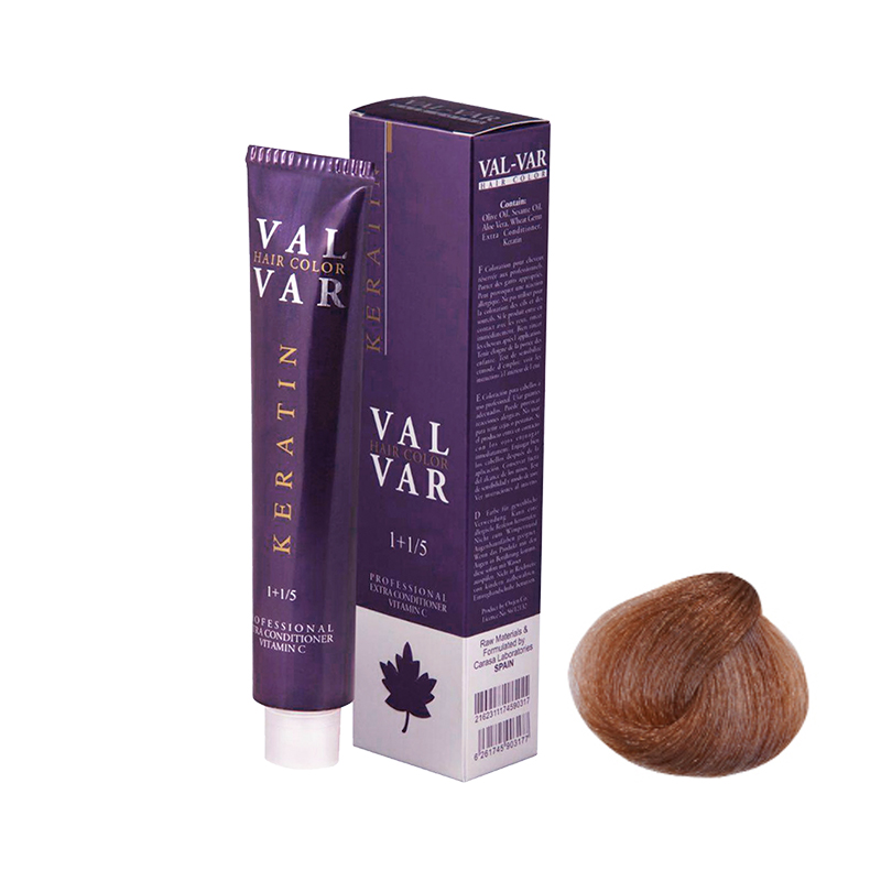 رنگ موی وال‌وار شماره 7.38(7.57) سری عسلی رنگ بلوند عسلی