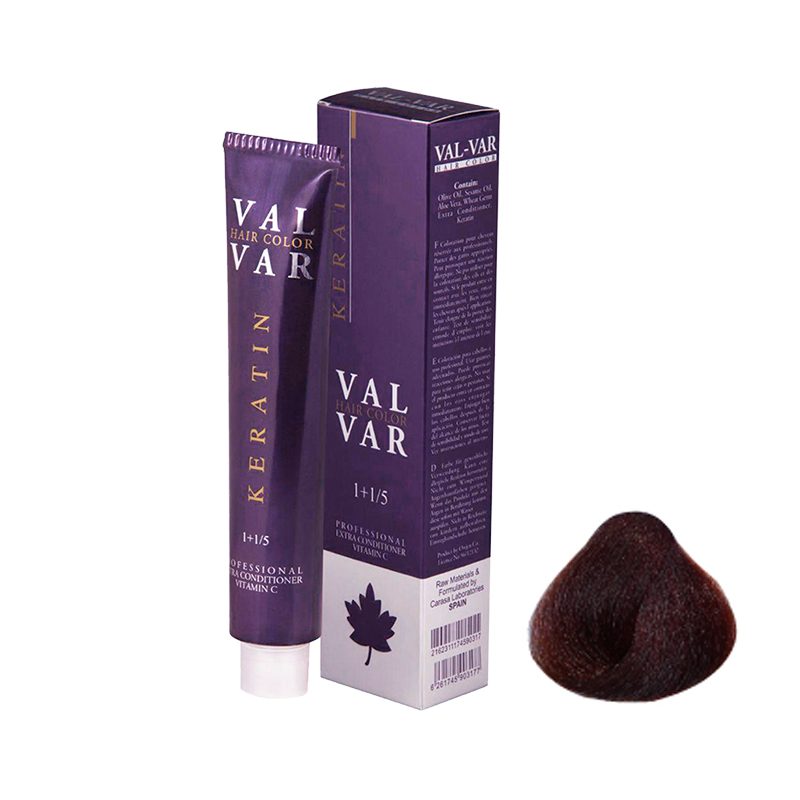 رنگ موی وال‌وار شماره 7.5 سری ماهاگونی رنگ بلوند ماهاگونی متوسط