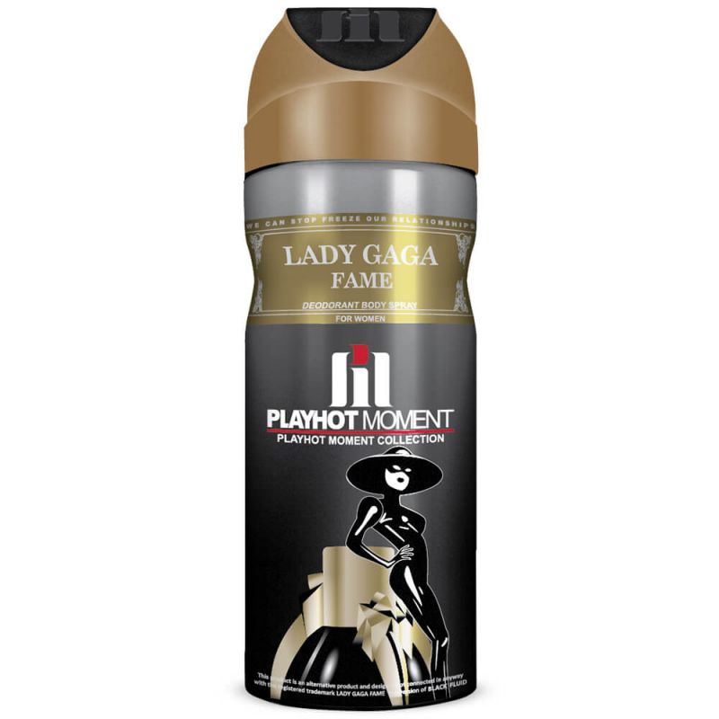 اسپری خوشبو کننده بدن زنانه پلی هات مومنت مدل Lady GaGa Fame حجم 200 میلی لیتر