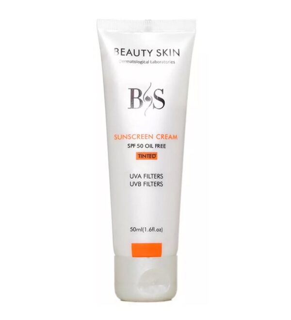 کرم ضد آفتاب رنگی بیوتی اسکین SPF50 حجم 50 میل لیتر