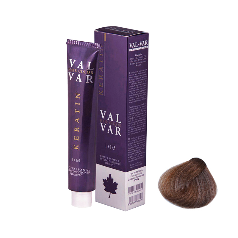 رنگ موی والوار شماره7.86 (7.45) سری تنباکویی رنگ بلوند تنباکویی متوسط