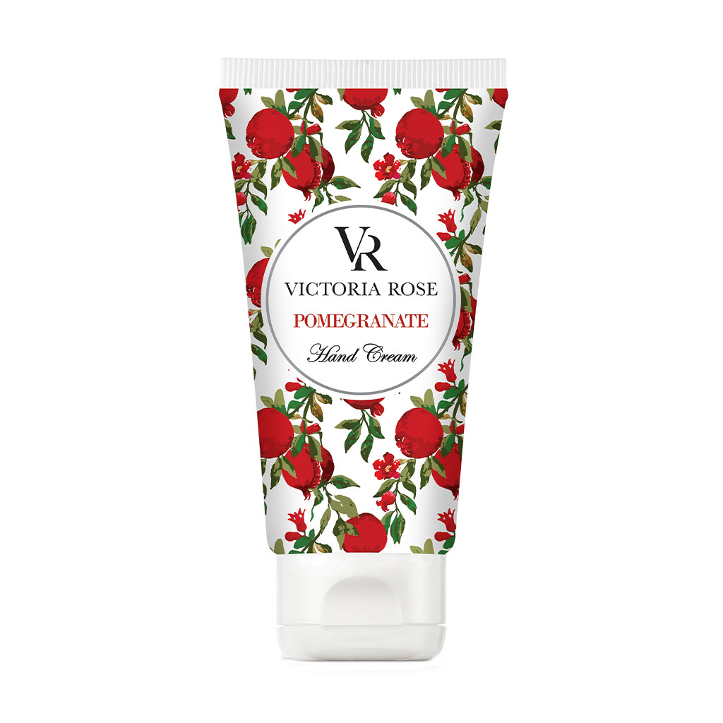 کرم دست ویکتوریا رز مدل Pomegranate حجم 100 میلی لیتر