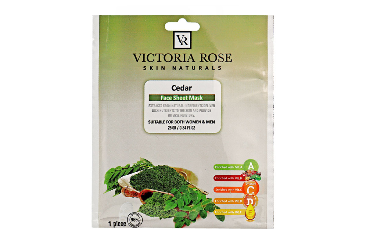 ماسک صورت ورقهای ویکتوریا رز مدل Cedar