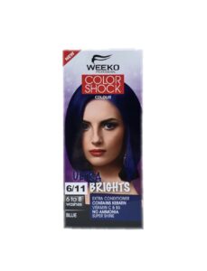 کیت رنگ مو ویکو رنگ آبی شماره 6/11 حجم 80 میلی لیتر