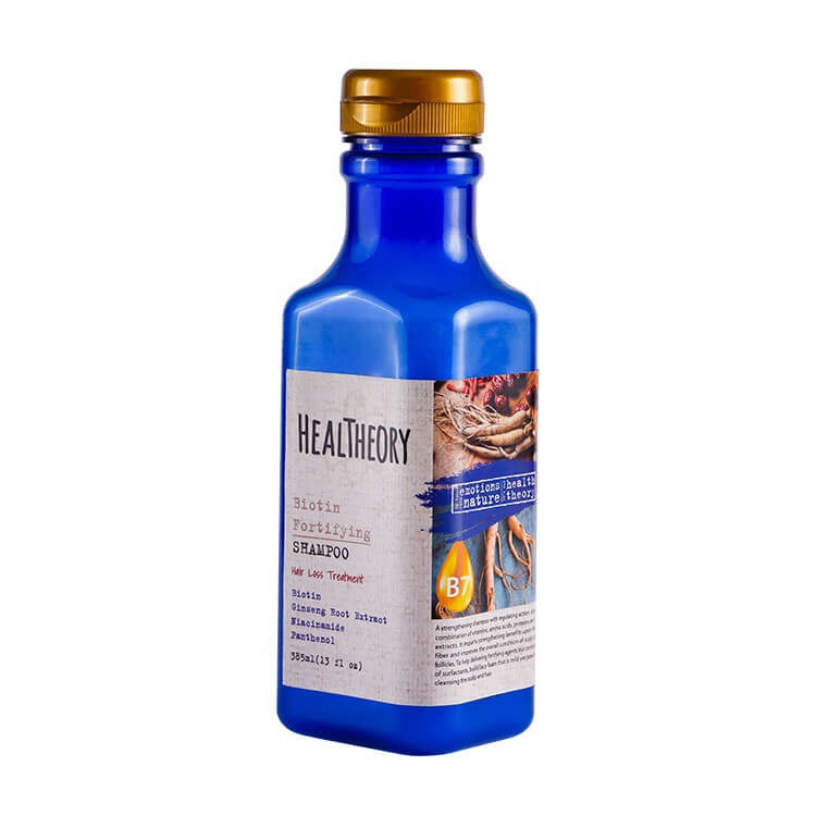 شامپو تقویت کننده مو هلس تئوری حاوی بیوتین حجم 385 میلی لیتر