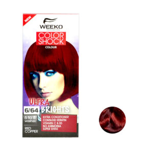 کیت رنگ مو ویکو رنگ قرمز مسی شماره 6/64 حجم 80 میلی لیتر