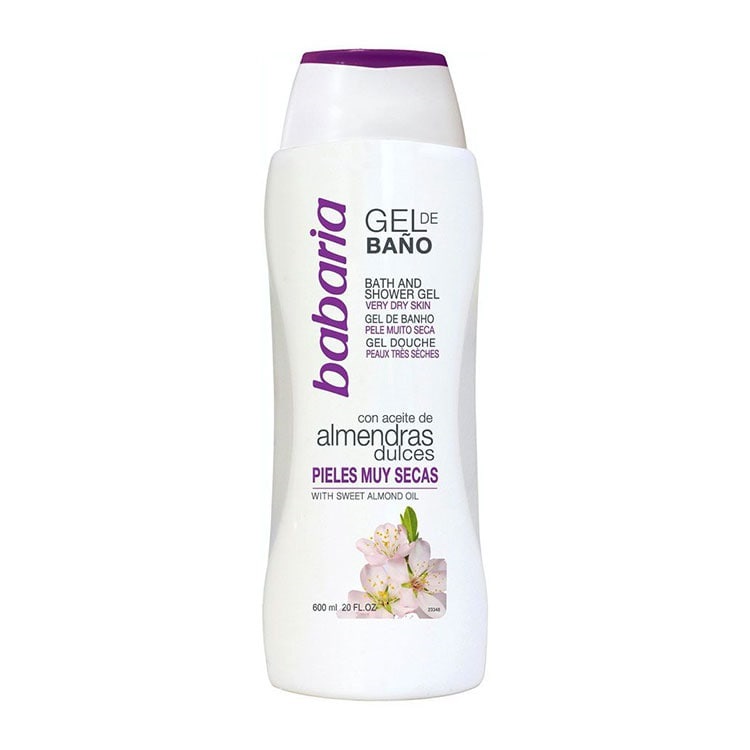 شامپو بدن باباریا حاوی روغن بادام حجم 600 میلی لیتر