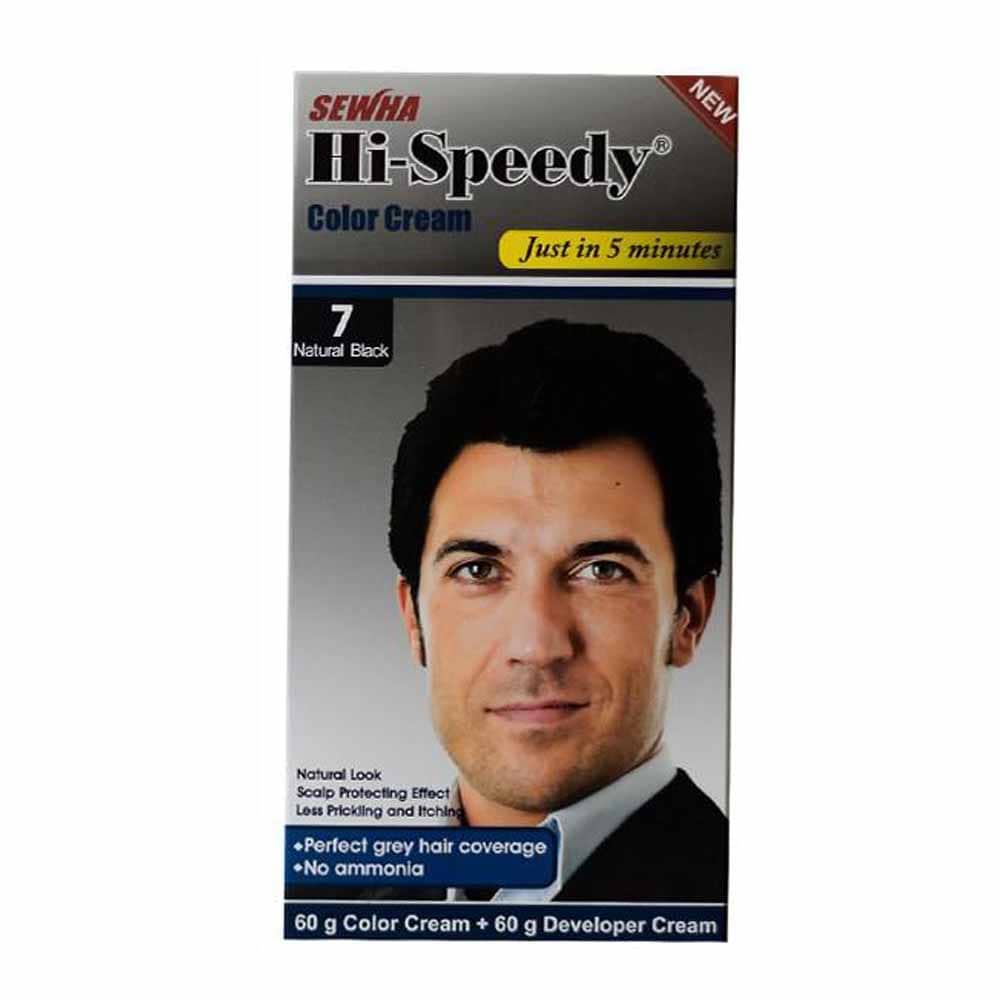کیت رنگ موی مردانه های-اسپیدی شماره 7 رنگ مشکی طبیعی کیت رنگ موی مردانه های-اسپیدی شماره 7 رنگ مشکی طبیعی
