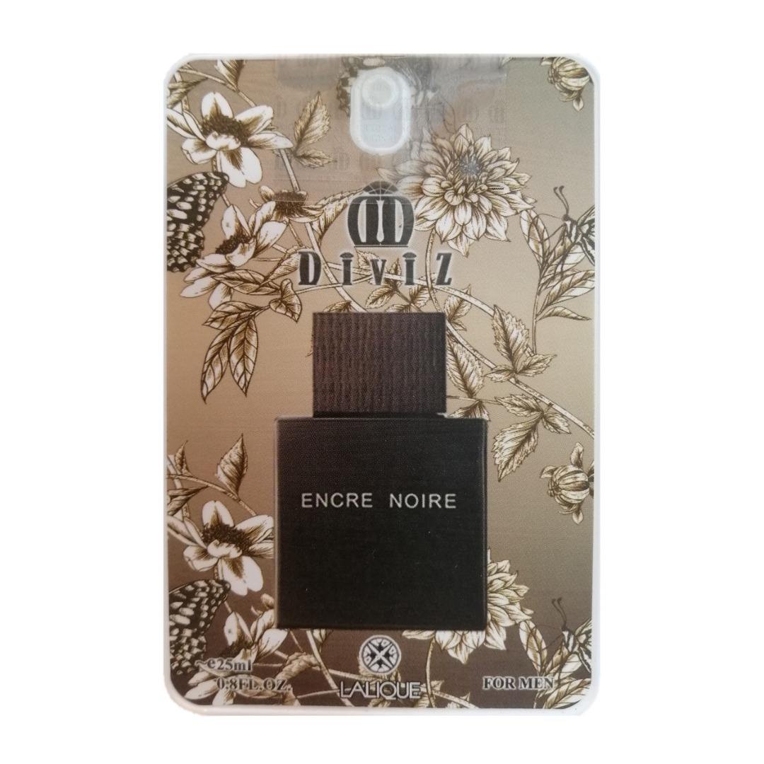 عطر جیبی مردانه دیوایز مدل Lalique Encre Noire حجم 25 میلی لیتر