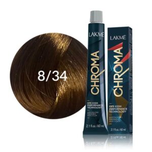 رنگ موی زنانه لاکمه مدل Chroma شماره 8/34 بدون آمونیاک