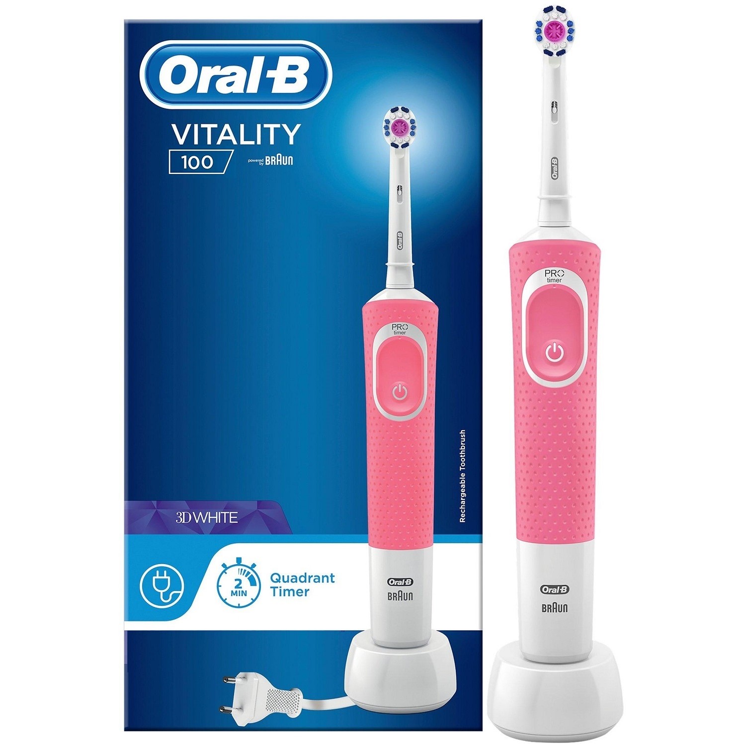 مسواک برقی Oral-B مدل Vitality 100 3D White مسواک برقی Oral-B مدل Vitality 100 3D White