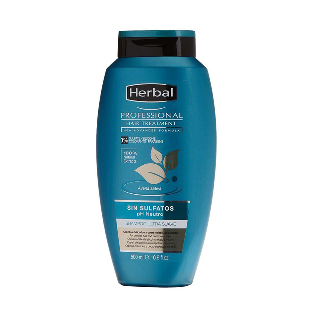 شامپوی مو هربال مدل بدون سولفات حجم 500 میلی لیتر
