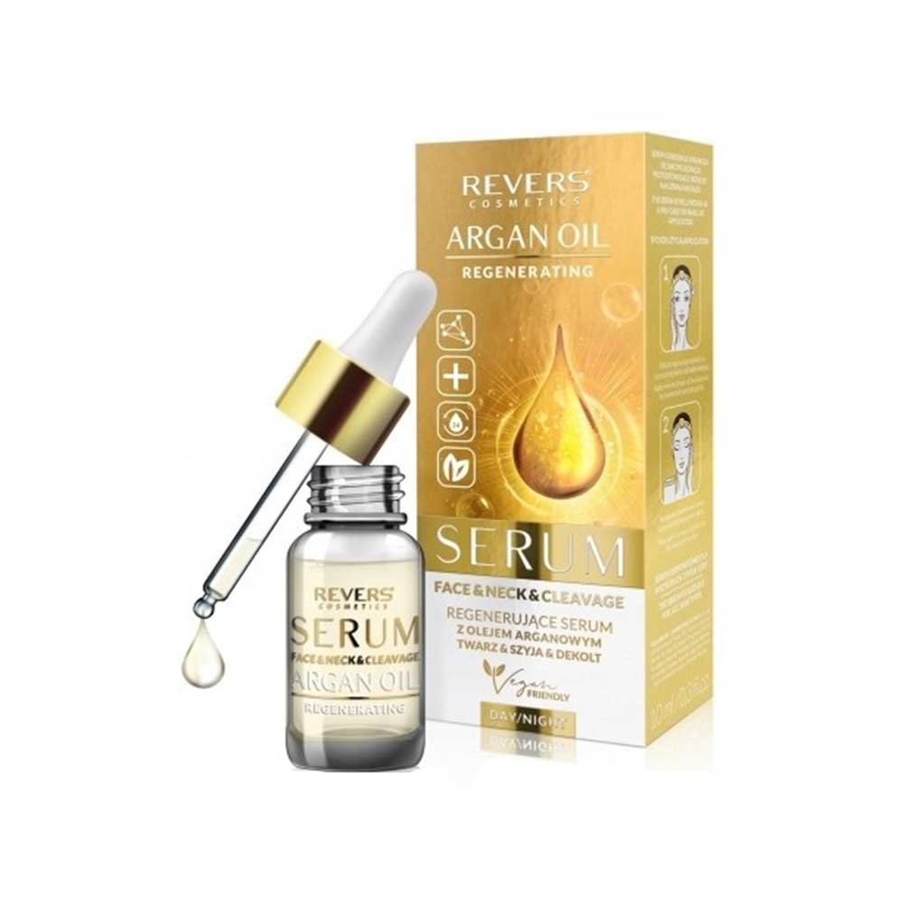 سرم بازسازی کننده صورت، گردن و دکلته ریورس حاوی روغن آرگان حجم 10 میلی لیتر