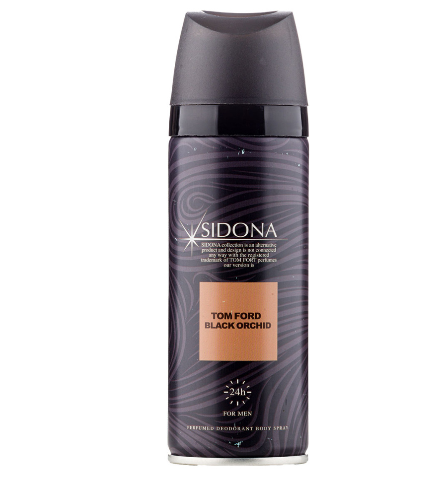اسپری دئودورانت مردانه سیدونا مدل Black Orchid حجم 200 میلی لیتر