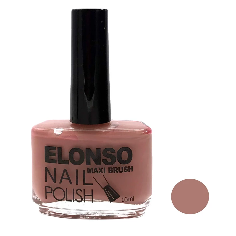 لاک ناخن الونسو شماره A04 رنگ صورتی تیره