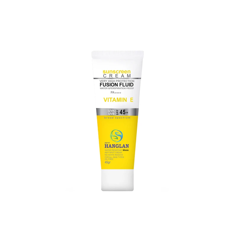 فلویید ضد آفتاب بدون رنگ جي پو اويل هانگلن SPF 45 مدل فیوژن مناسب انواع پوست حجم 45 میلیلیتر