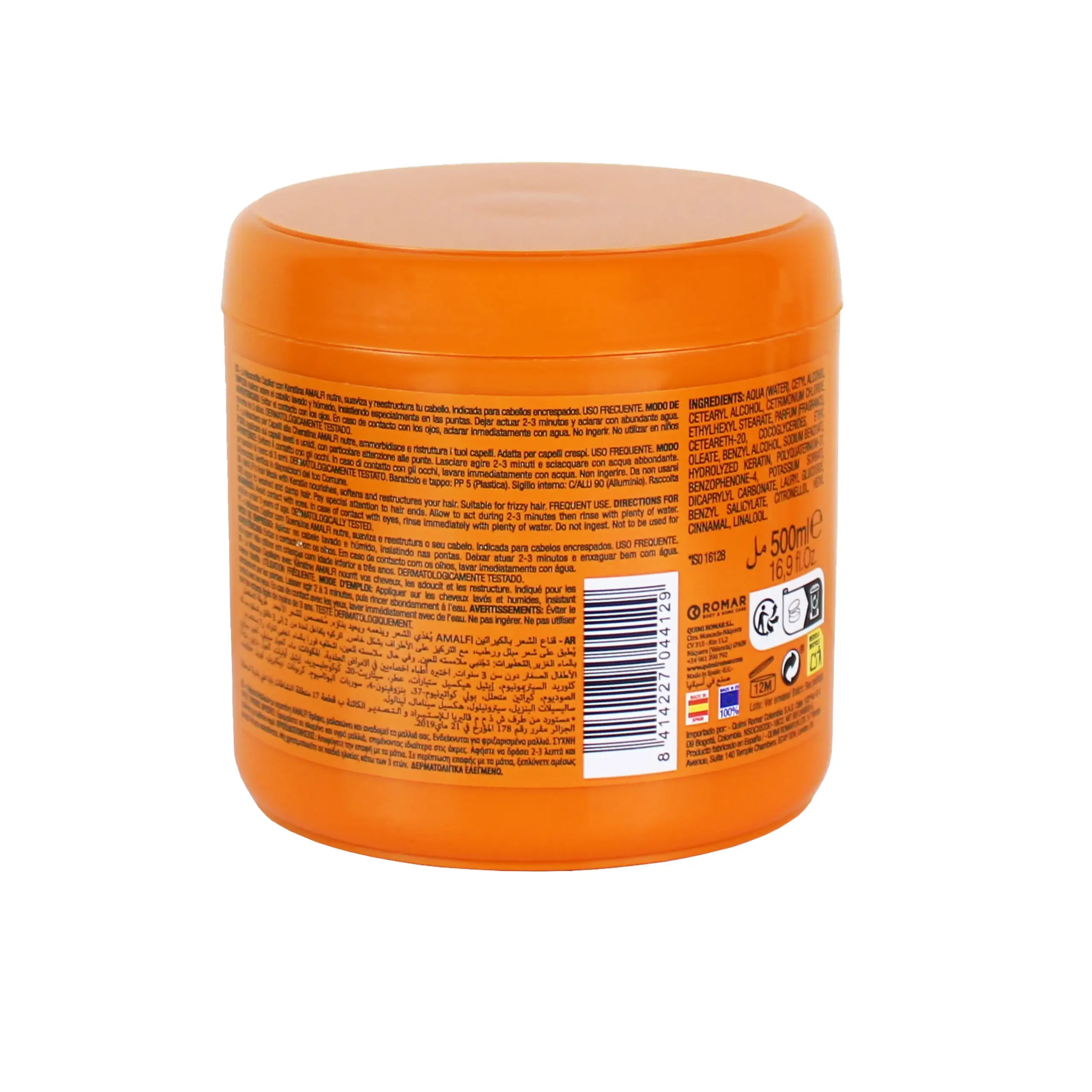 ماسک مو تقویت کننده آمالفی مناسب انواع مو حجم 500 میلی لیتر - تصویر 2