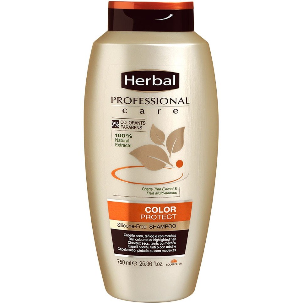 شامپو تثبیت کننده رنگ مو هربال مدل Color Protect حجم 750 میل